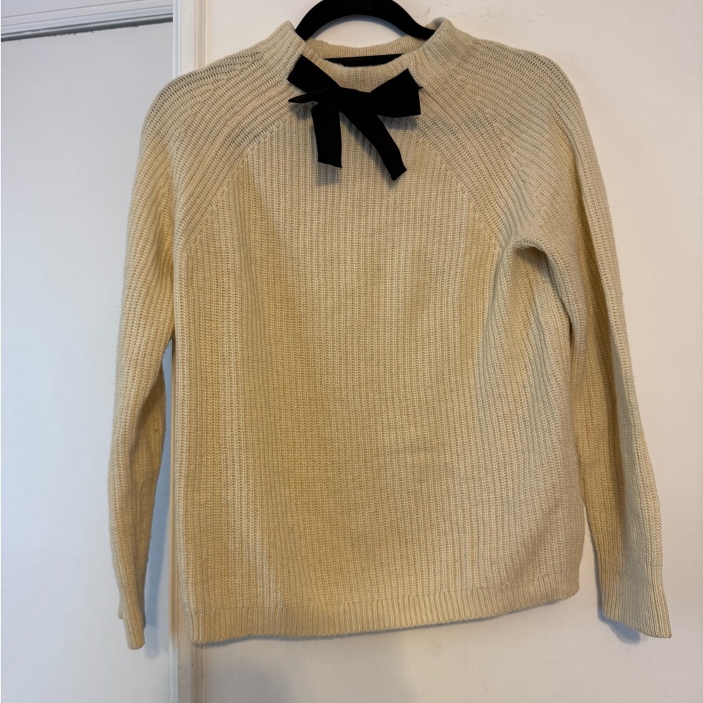 JCrew Bow Mock Neck sweater